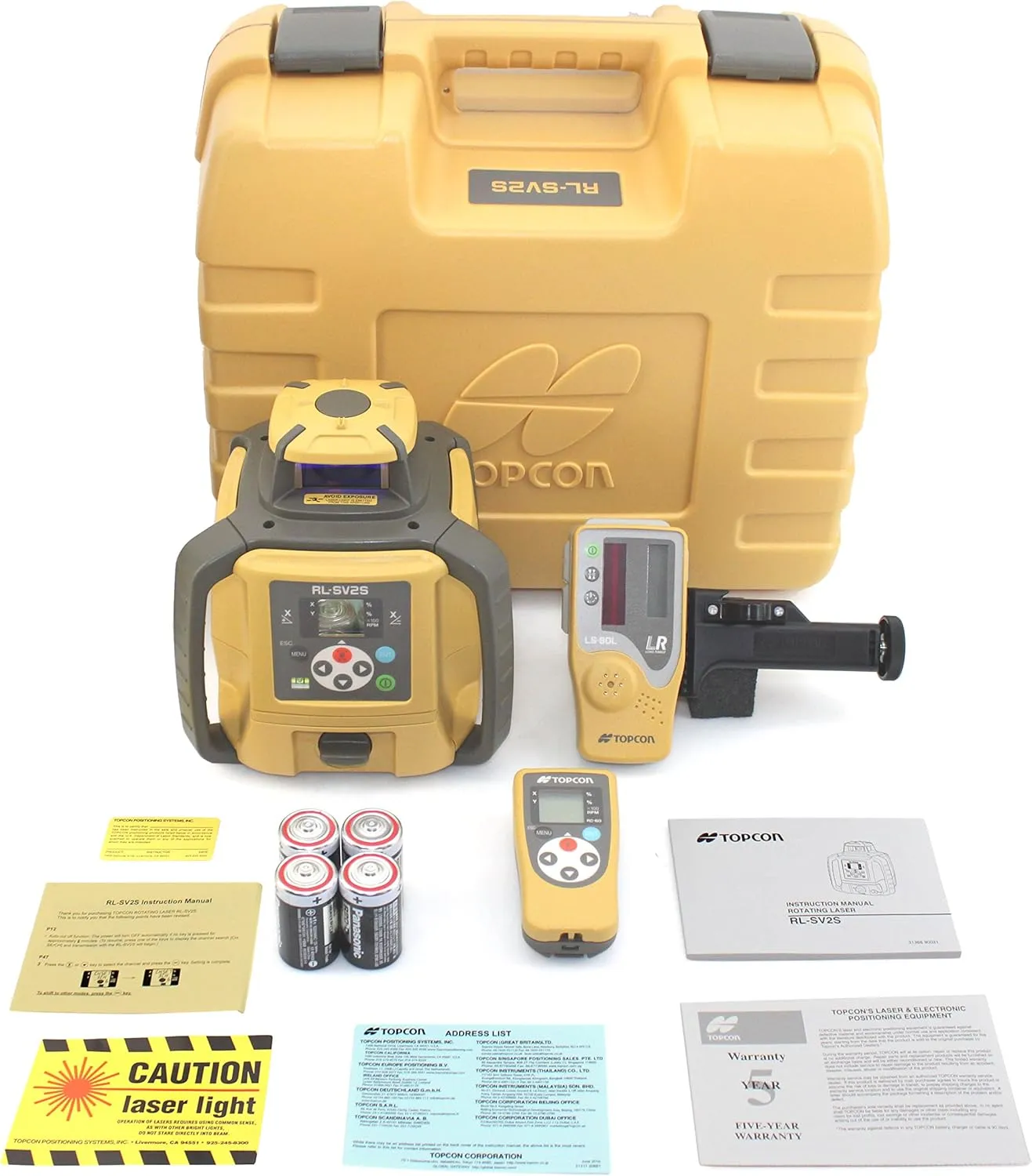 Topcon 313990753 RL-SV2S High Accuracy and Value Dual Slope Laser Level
