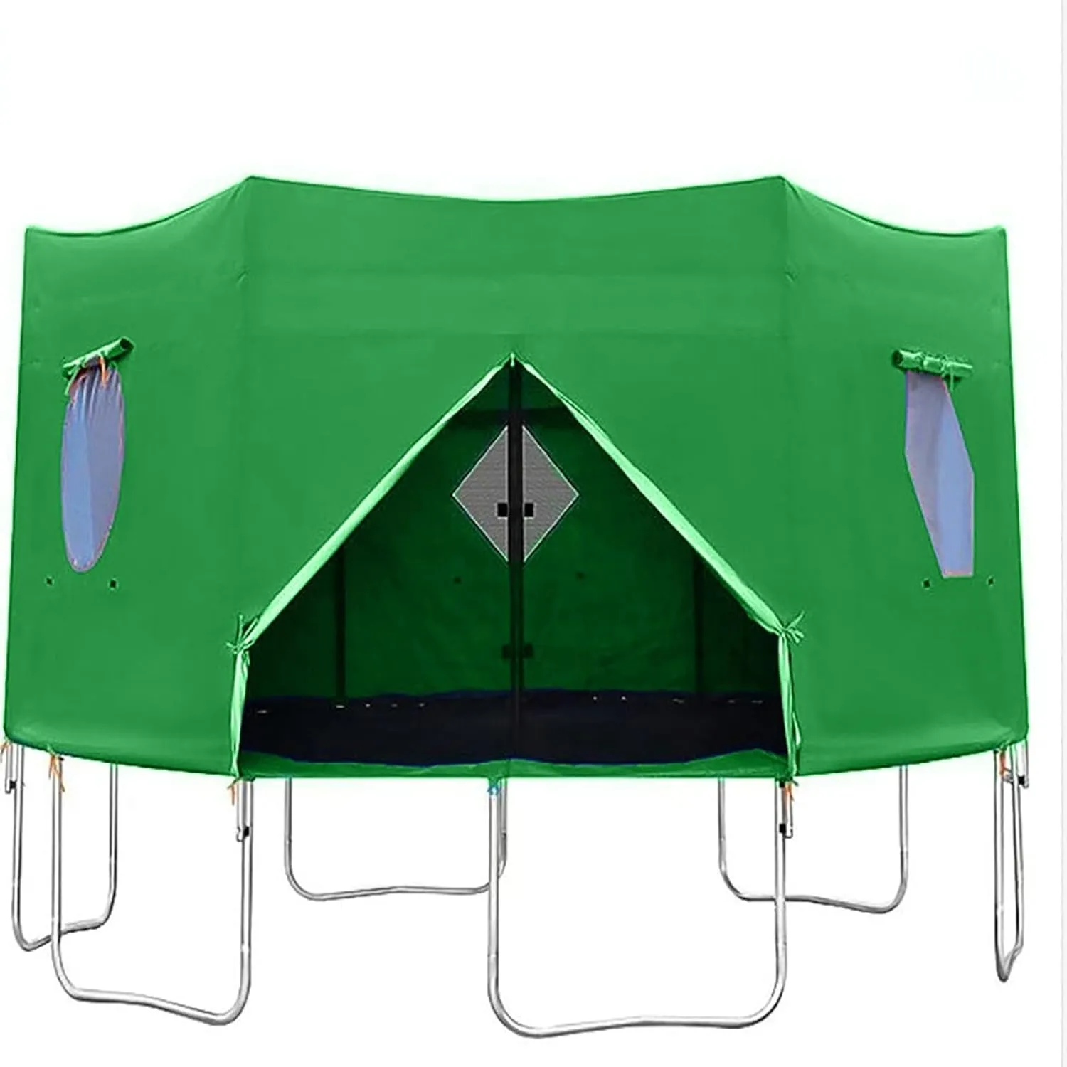 Trampoline Tent, 2025 New Upgrade Outdoor Tent, Trampoline Cover with Rainproof Tent and Sunshade Outdoor Protective Fabric for Jumping, Trampoline Sun Protection, 6FT/8FT/10FT/12FT/14FT