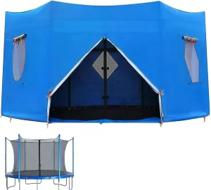 Trampoline Tent, 6FT/8FT/10FT/12FT/14FT/15FT Trampoline Tent Cover, Waterproof Oxford Trampoline Canopy, Trampoline Sun Shade for 6 Straight Pole Round Trampoline