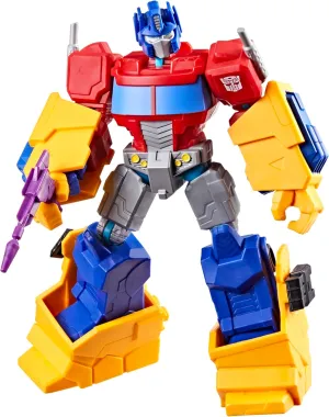 Transformers MixMashers Optimus Prime Custom Mix-and-Match Deluxe Action Figure & Accessories, 5-Inch (12 cm) Robot Toys for Kids, Ages 4 