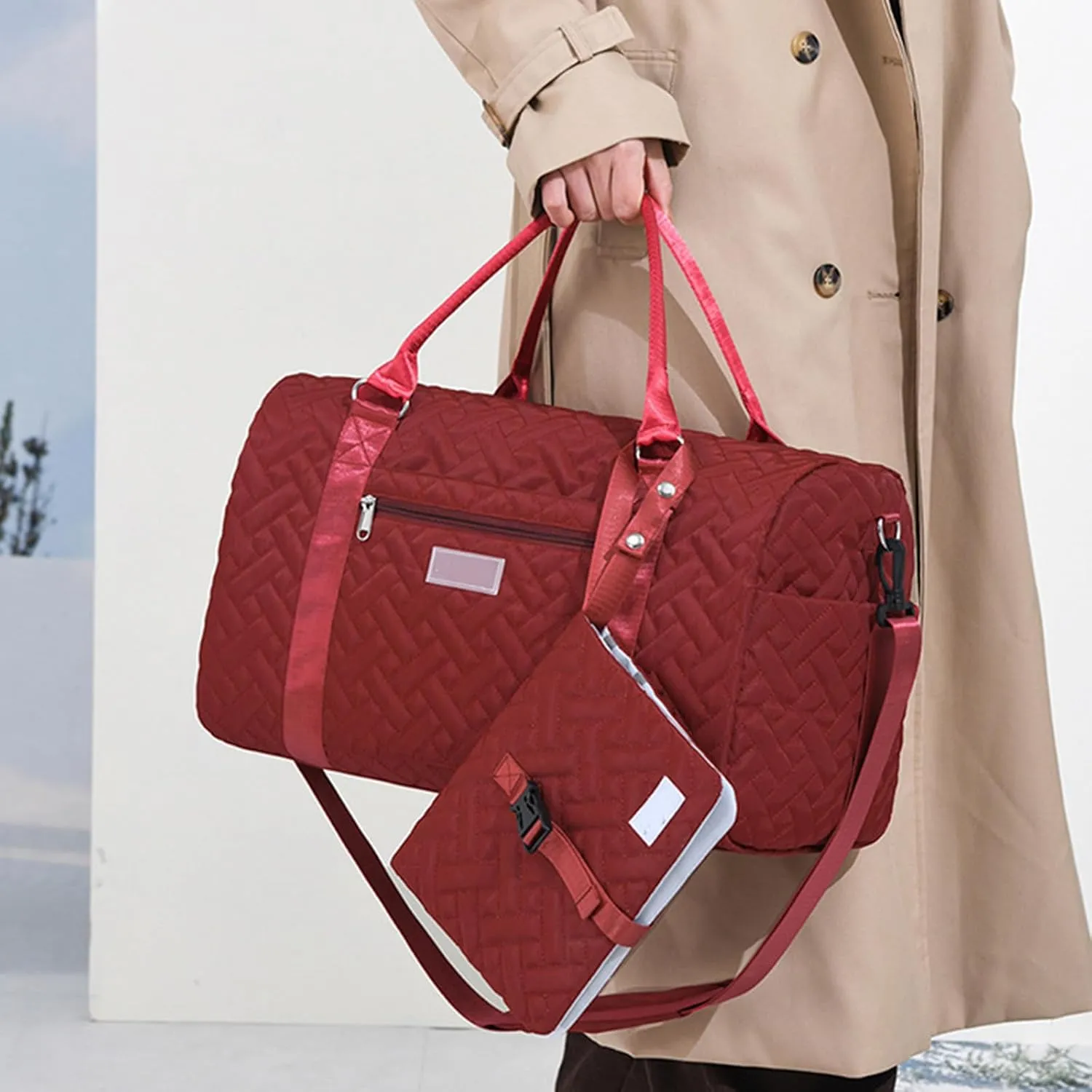 Travel Bag Practical Fitness Bag Gym Bag Sport Bag Mummy Bag Large Capacity Overnight Bag Stylish Training Bag Baby Bag