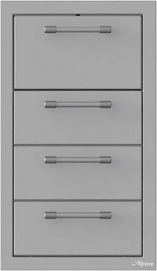 Triple Drawer & Towel Holder Combo (AXE-3DRTH-SC), 17-Inch – Heavy-Duty 304 Stainless Steel, Soft-Close Full-Extension Slides | 3 Storage Drawers with Convenient Towel Holder