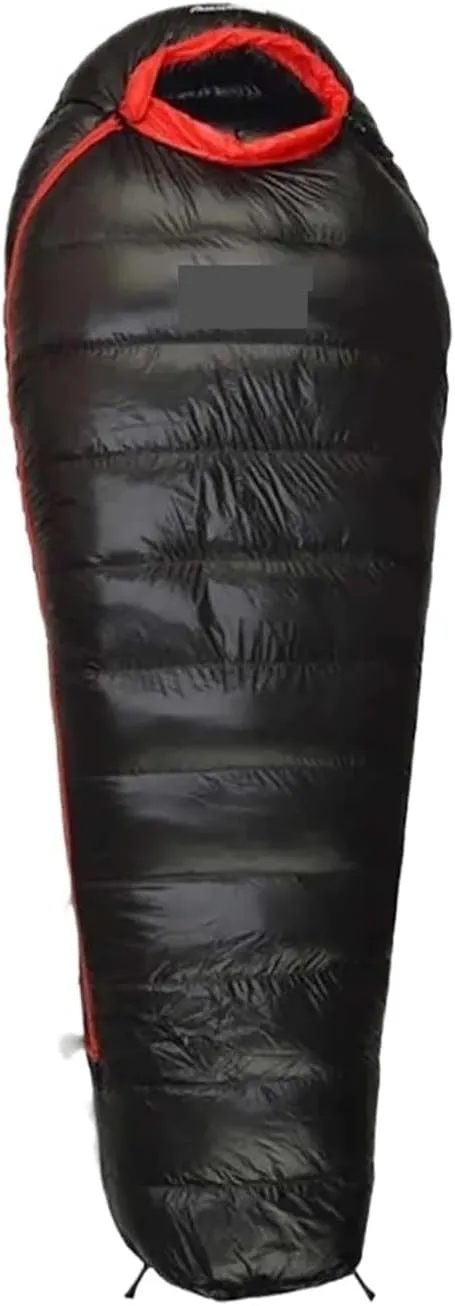 Ultralight Adult Mummy Sleeping Bag - Thick Warm Duck Down for Camping, Trekking & Mountaineering