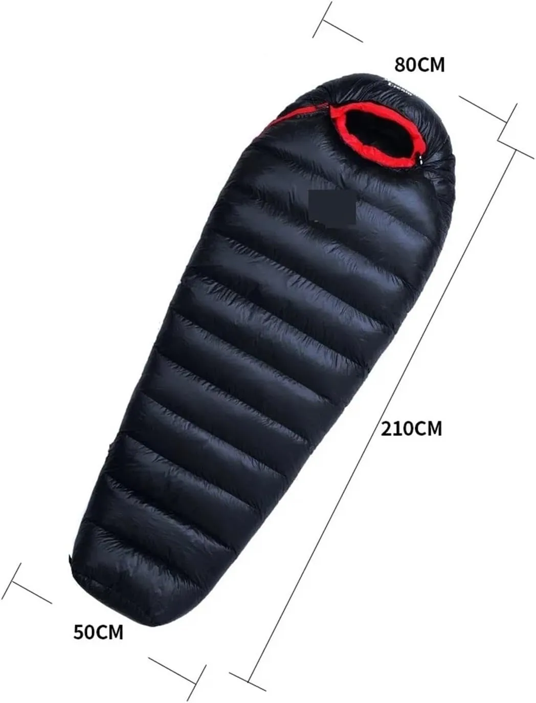Ultralight Adult Mummy Sleeping Bag - Thick Warm Duck Down for Camping, Trekking & Mountaineering