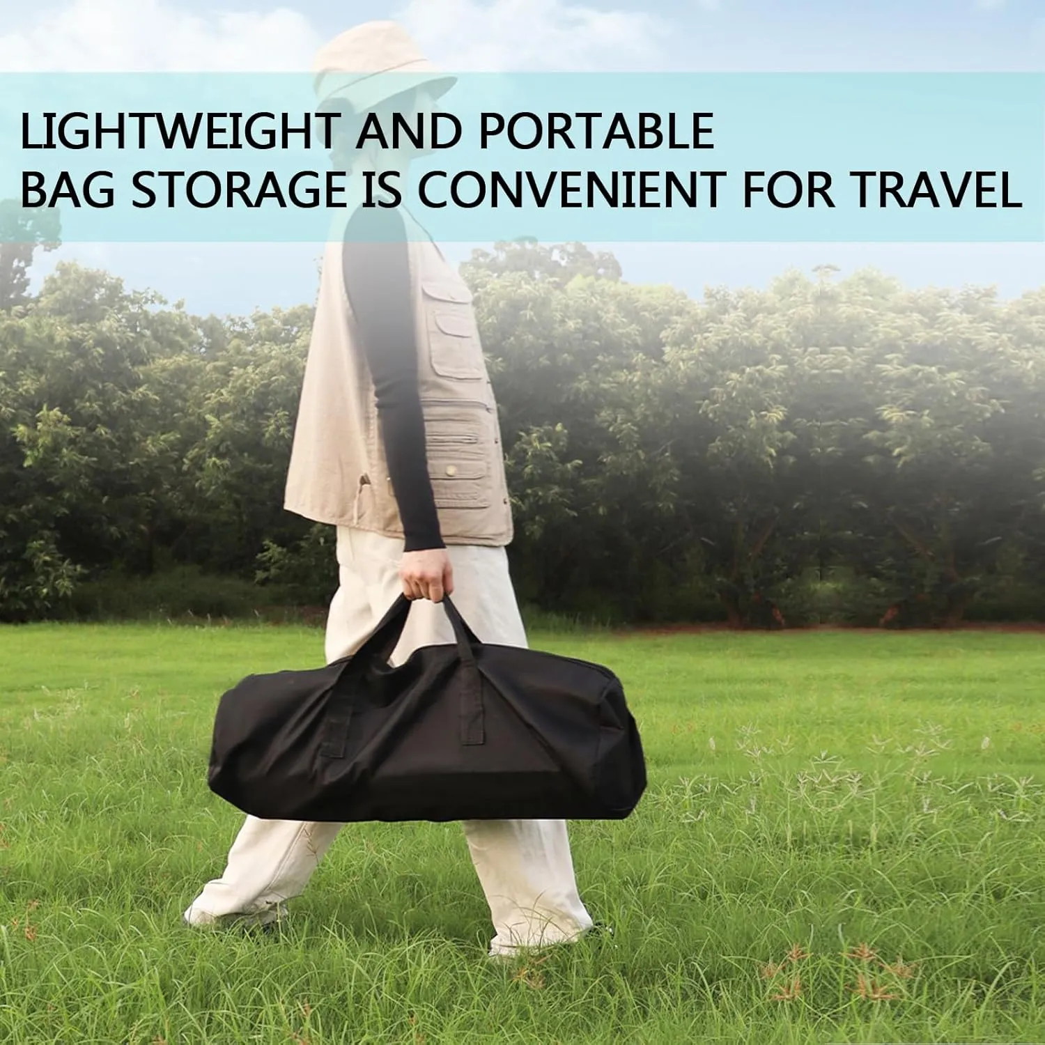 Ultralight Compact Camping Table, Foldable Aluminum Table with Carry Bag, Perfect for Beach, Travel, Boat, and Outdoor Adventures Black 95×55×50cm/37×21×19.7in
