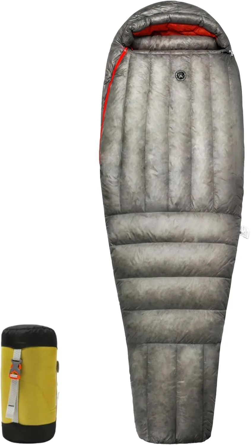 Ultralight Down Mummy Sleeping Bag,Duck Down 800 FP,IFlex7D Tear Resistant Waterproof Nylon,with Anti-Clip Zipper,Compression Bag,Storage Bag,Splicable,for Backpacking,Campers