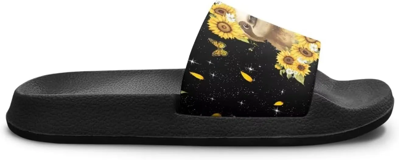 UNICEU Kids Slippers Slip-On Open Toe Quick Drying Slides Sandals Girls Boys Casual Non-Slip Lightweight Shower Shoes