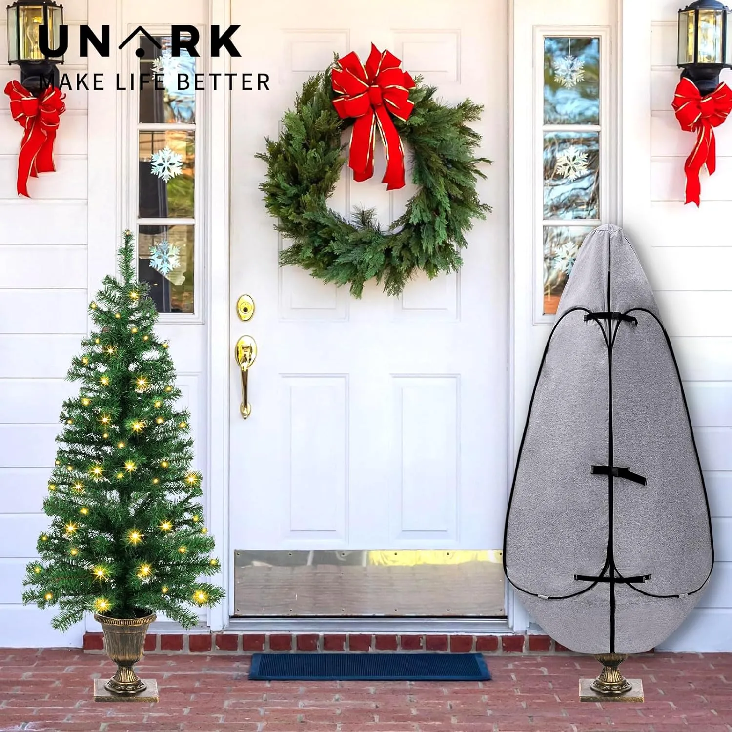 Upright Christmas Tree Storage Bag 7 Ft, Christmas Tree Cover for Upright Storage Fit 7 Ft, 7FT Christmas Tree Storage Bag