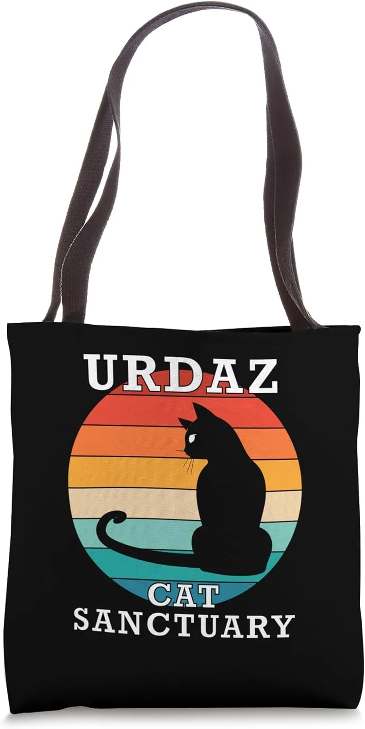 Urdaz Cat Sanctuary Group Family Reunion Name Tote Bag
