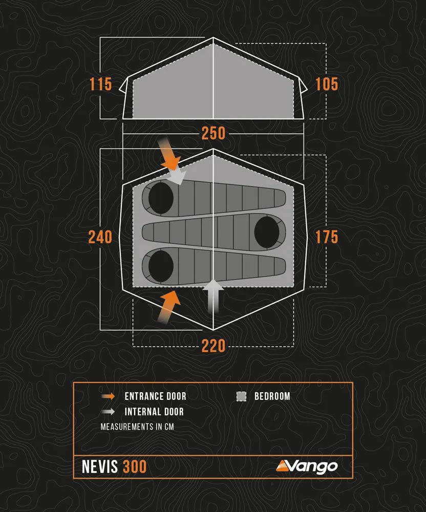 Vango Nevis 300 Backpacking Tent 2025