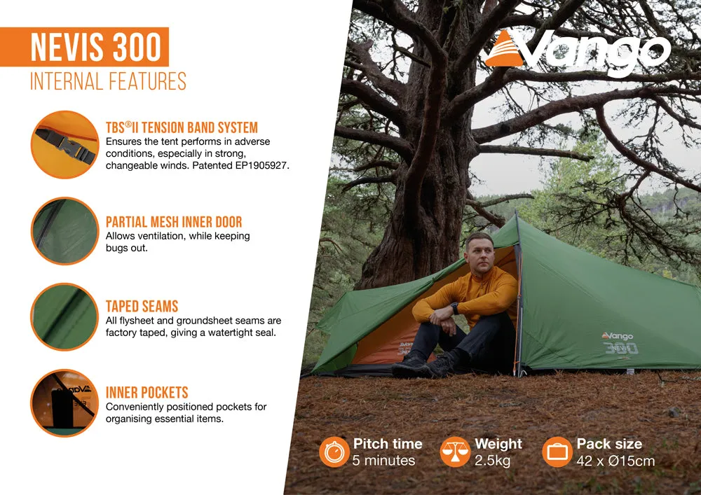 Vango Nevis 300 Backpacking Tent 2025