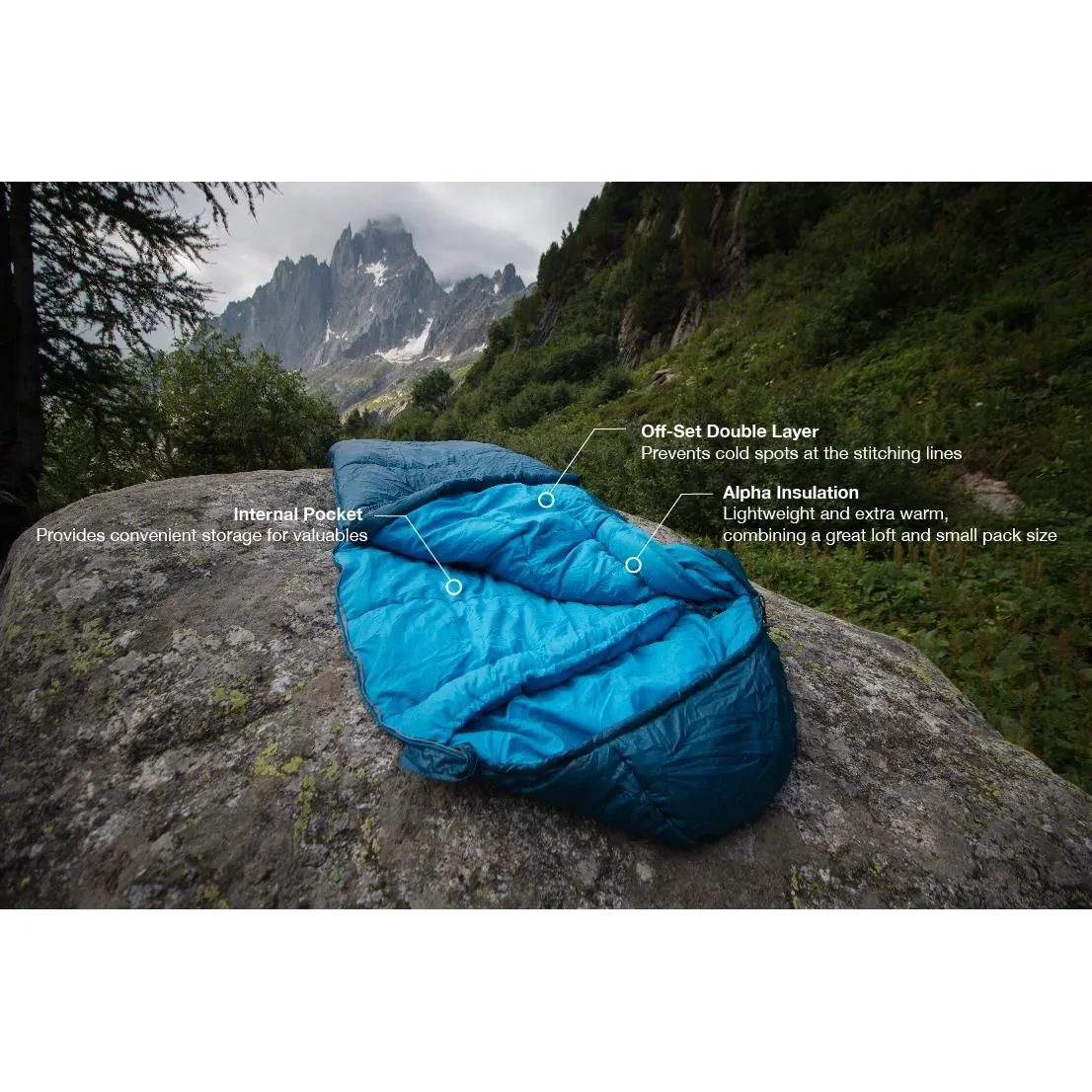 Vango Nitestar Alpha 350 Sleeping Bag Mummy Shape 3-4 Season Camping