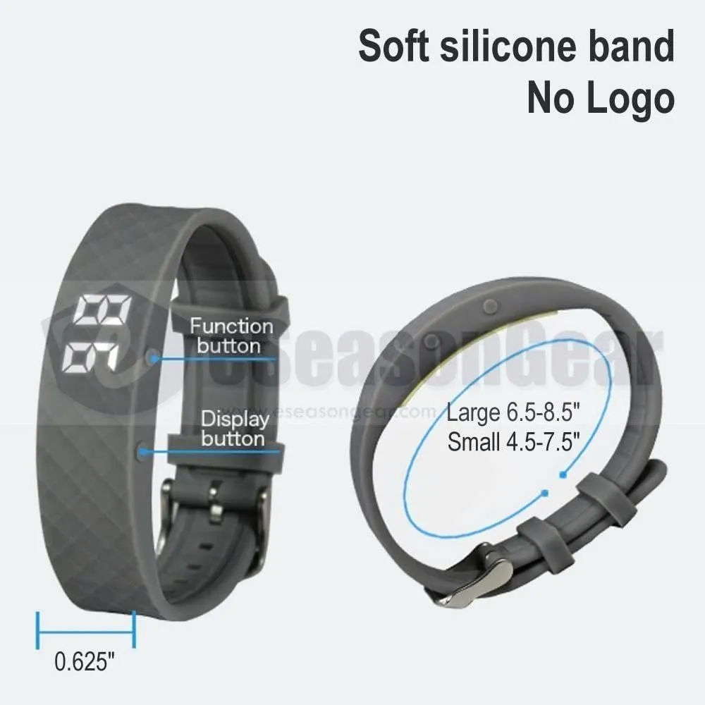 VB80 12 Alarm Vibrating Watch, Silent Vibration Shake Wake ADHD Medication Reminder