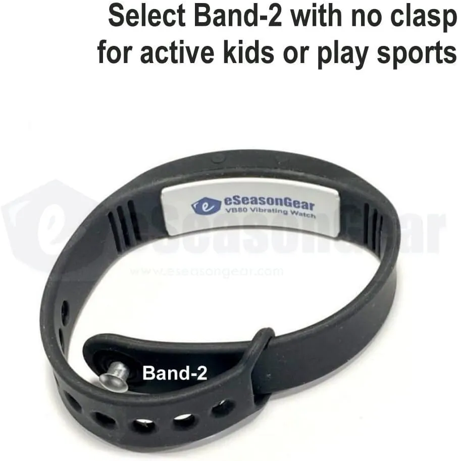 VB80 12 Alarm Vibrating Watch, Silent Vibration Shake Wake ADHD Medication Reminder