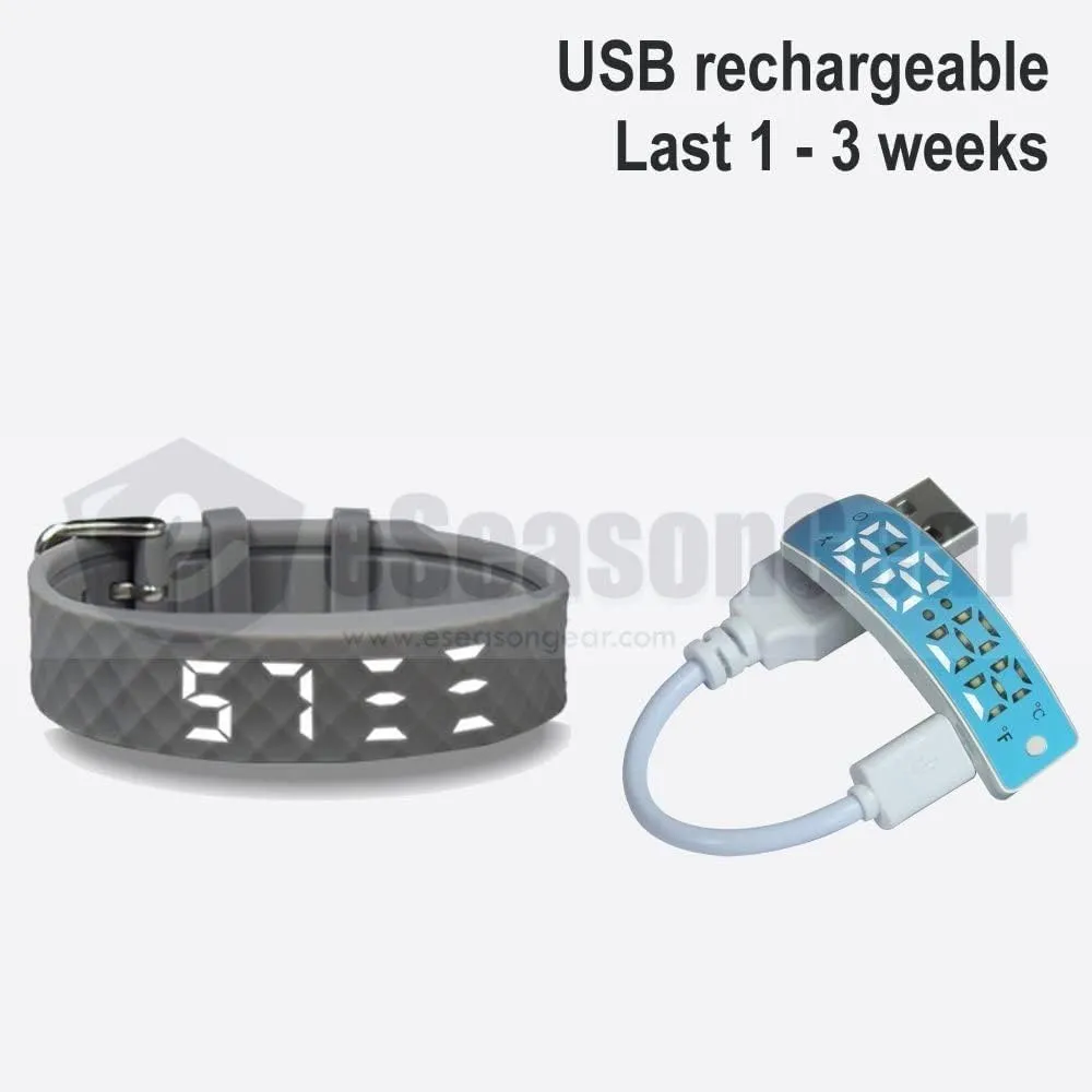 VB80 12 Alarm Vibrating Watch, Silent Vibration Shake Wake ADHD Medication Reminder