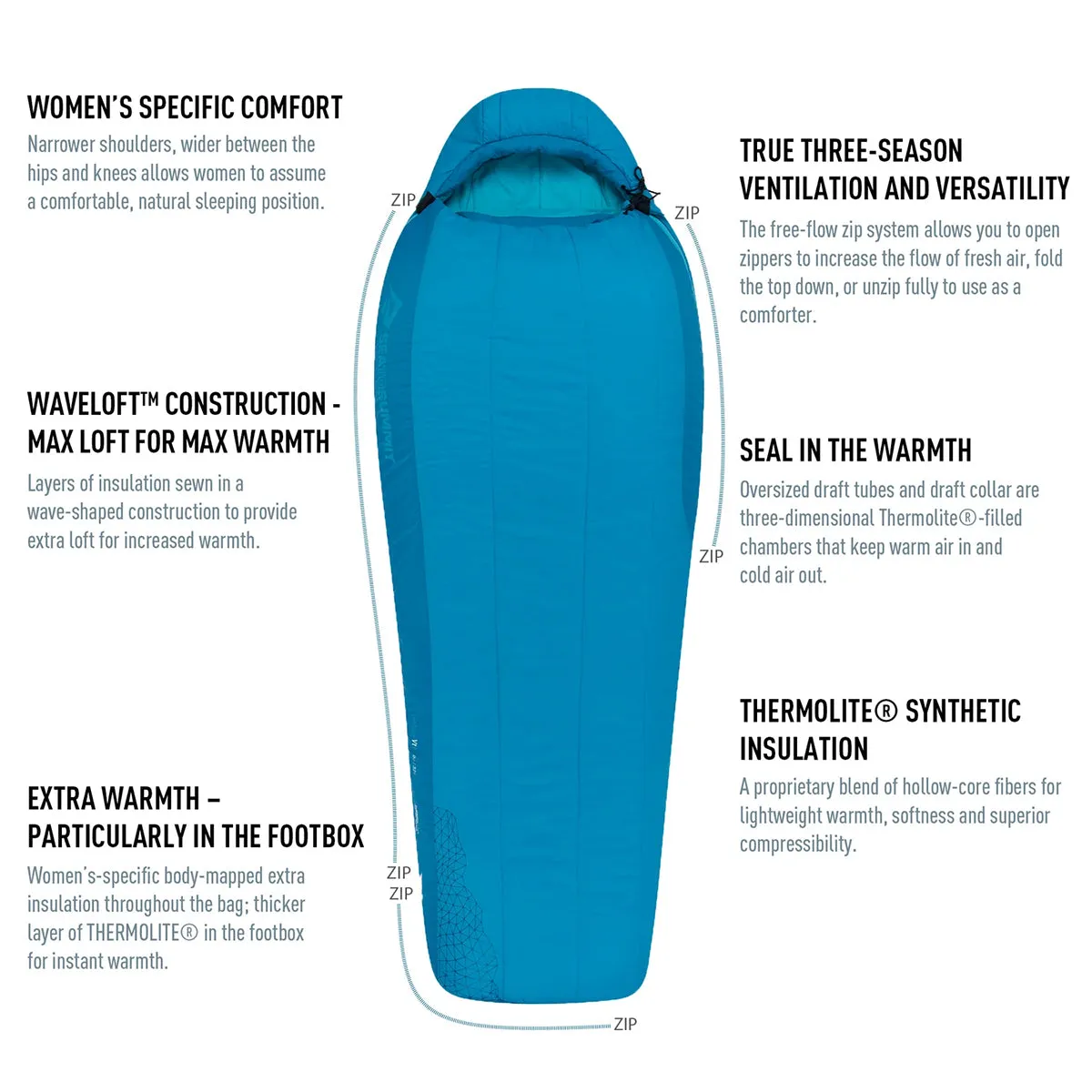 Venture Women's Synthetic Sleeping Bag