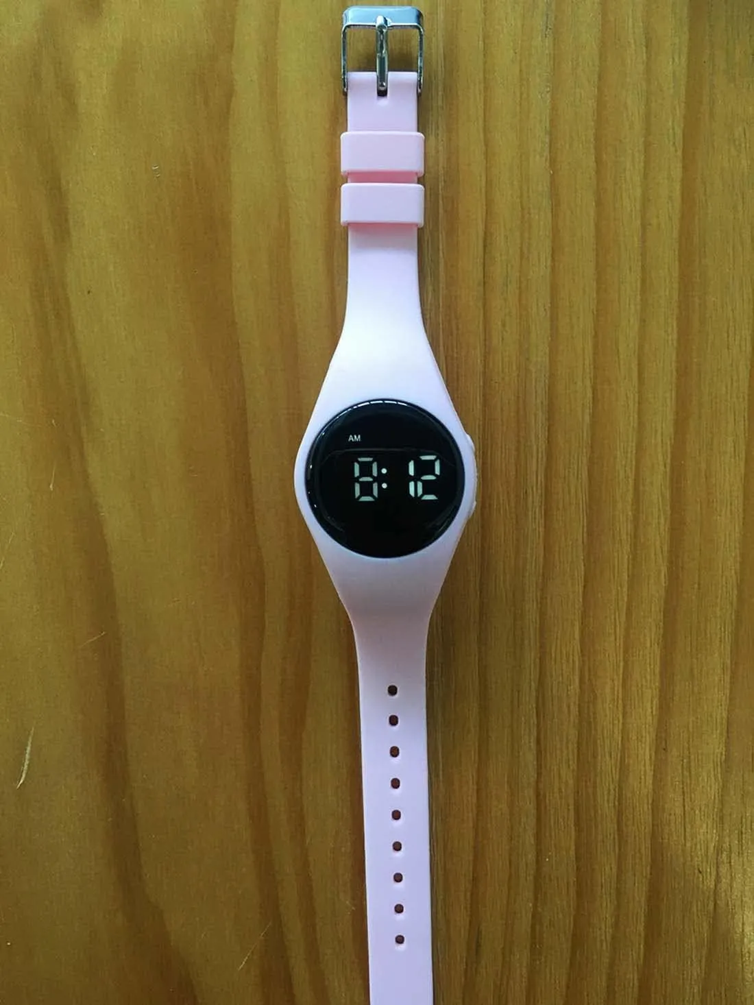 Vibrating Alarm Watch, Water Resistant Potty Training Watch Rechargeable Medical Reminder Watch with Timer and 15 Daily Alarms (Pink)