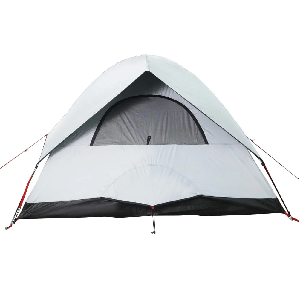 vidaXL Camping Tent Dome 2-Person White Blackout Fabric Waterproof