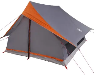 vidaXL Family Tent A-Frame 7-Person Grey and Orange Waterproof