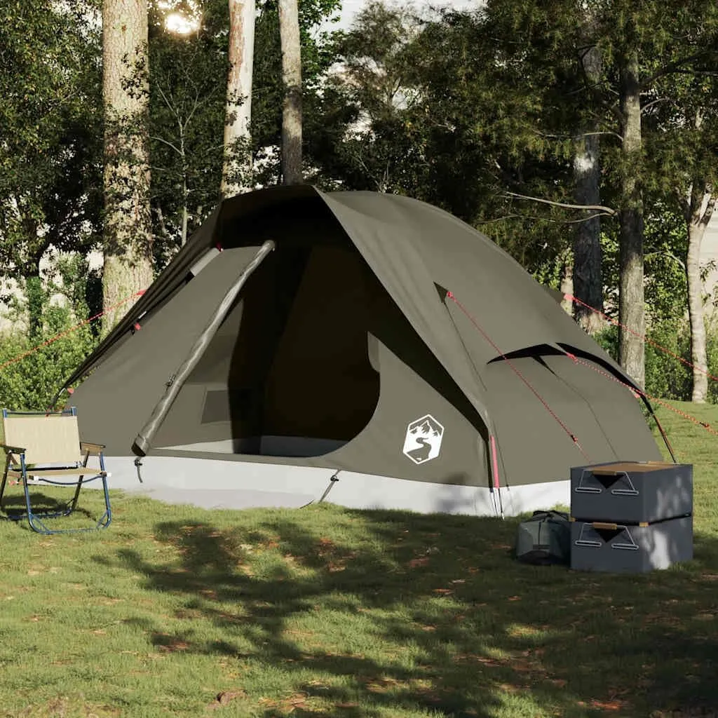vidaXL Family Tent Dome Camping Shelter Utility Tent Blackout Fabric Waterproof