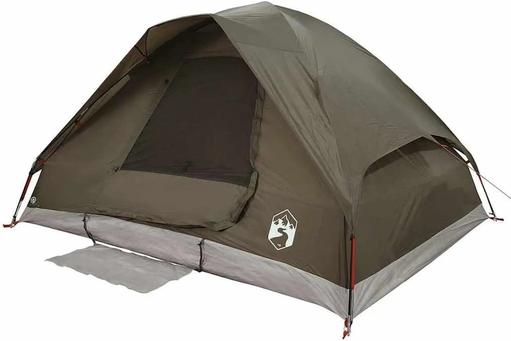 vidaXL Family Tent Dome Camping Shelter Utility Tent Blackout Fabric Waterproof