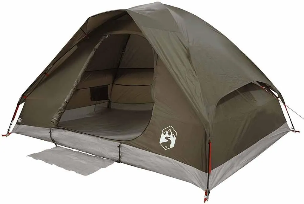 vidaXL Family Tent Dome Camping Shelter Utility Tent Blackout Fabric Waterproof