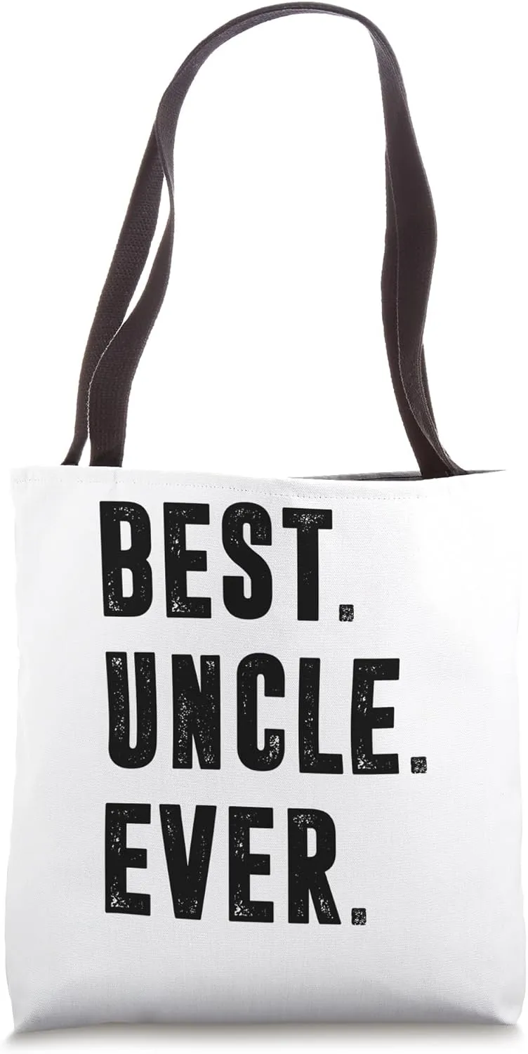 Vintage Best Uncle Ever Fathers Day Pregnancy Announcement Tote Bag