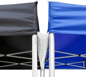 Vispronet Canopy Gutter – 20.0ft Tent Rain Gutter for 20x20 Pop Up Tents & Canopies, 1.7lb Rain Gutter Canopy Connection, Outdoor Canopy Accessories, White Vinyl Material, Loop Fastener Included