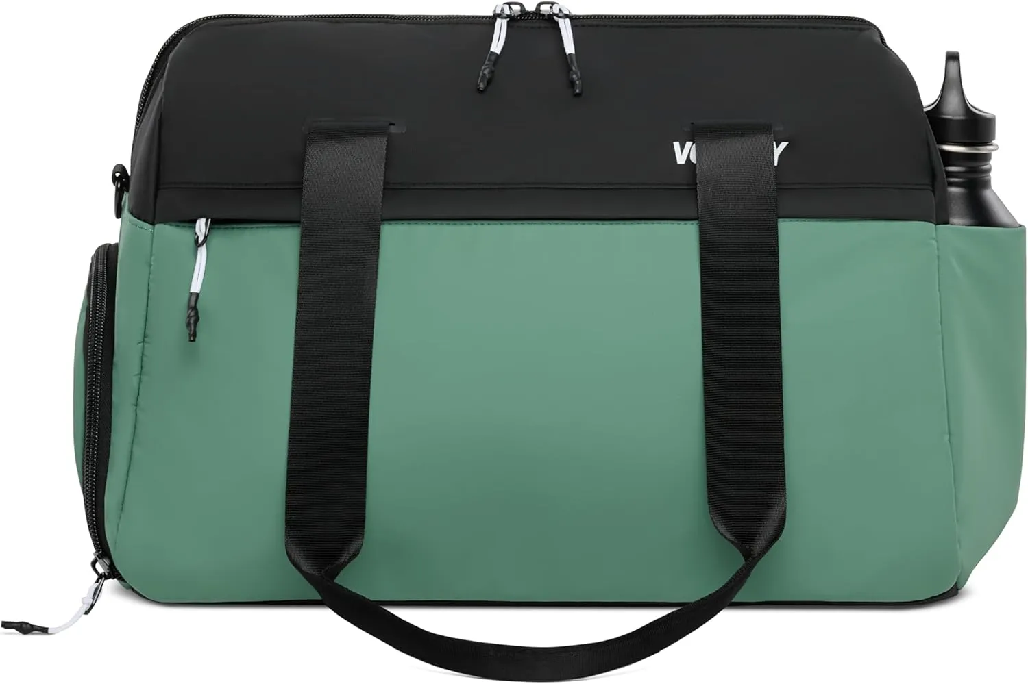 Vooray 25L Trainer Duffel Bag, Sage – Lightweight Travel and Gym Bag with Shoe Pocket, Weekender for Women and Men, Ideal for Overnight, Football, Hospital, and Workouts