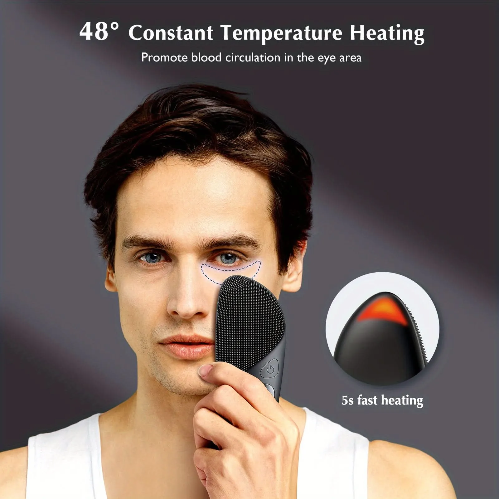 Waterproof Rechargeable Silicone Face Cleansing Brush