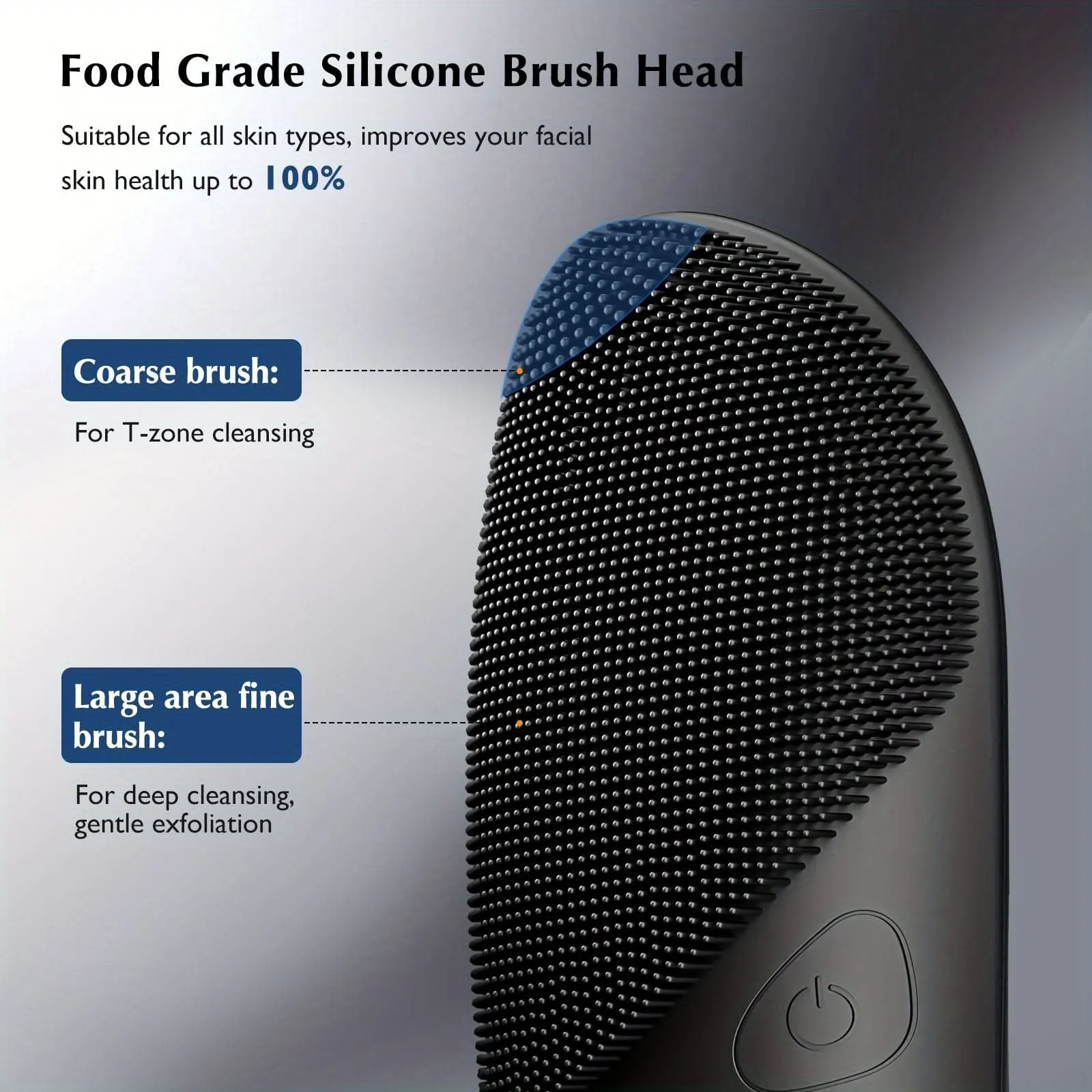 Waterproof Rechargeable Silicone Face Cleansing Brush