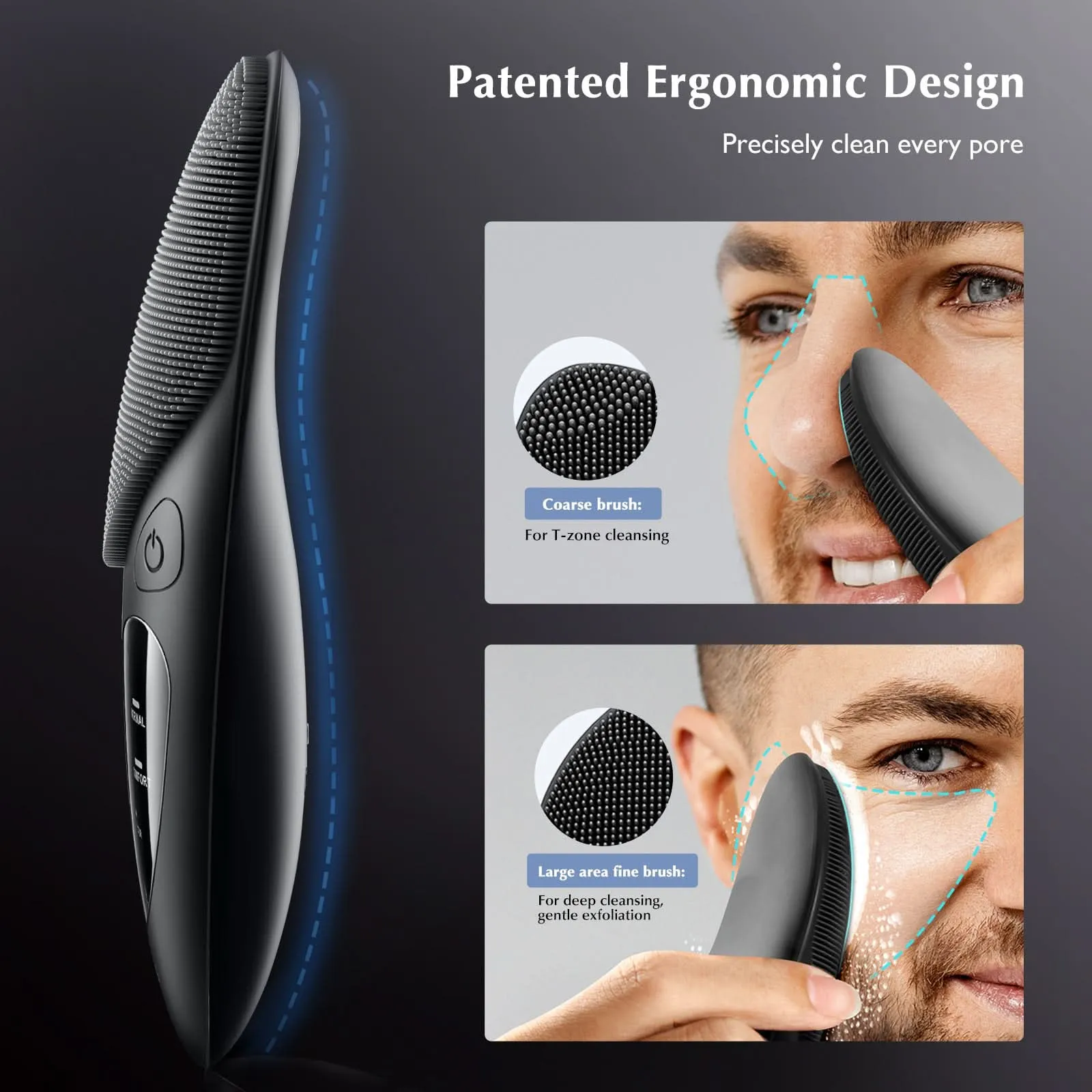 Waterproof Rechargeable Silicone Face Cleansing Brush