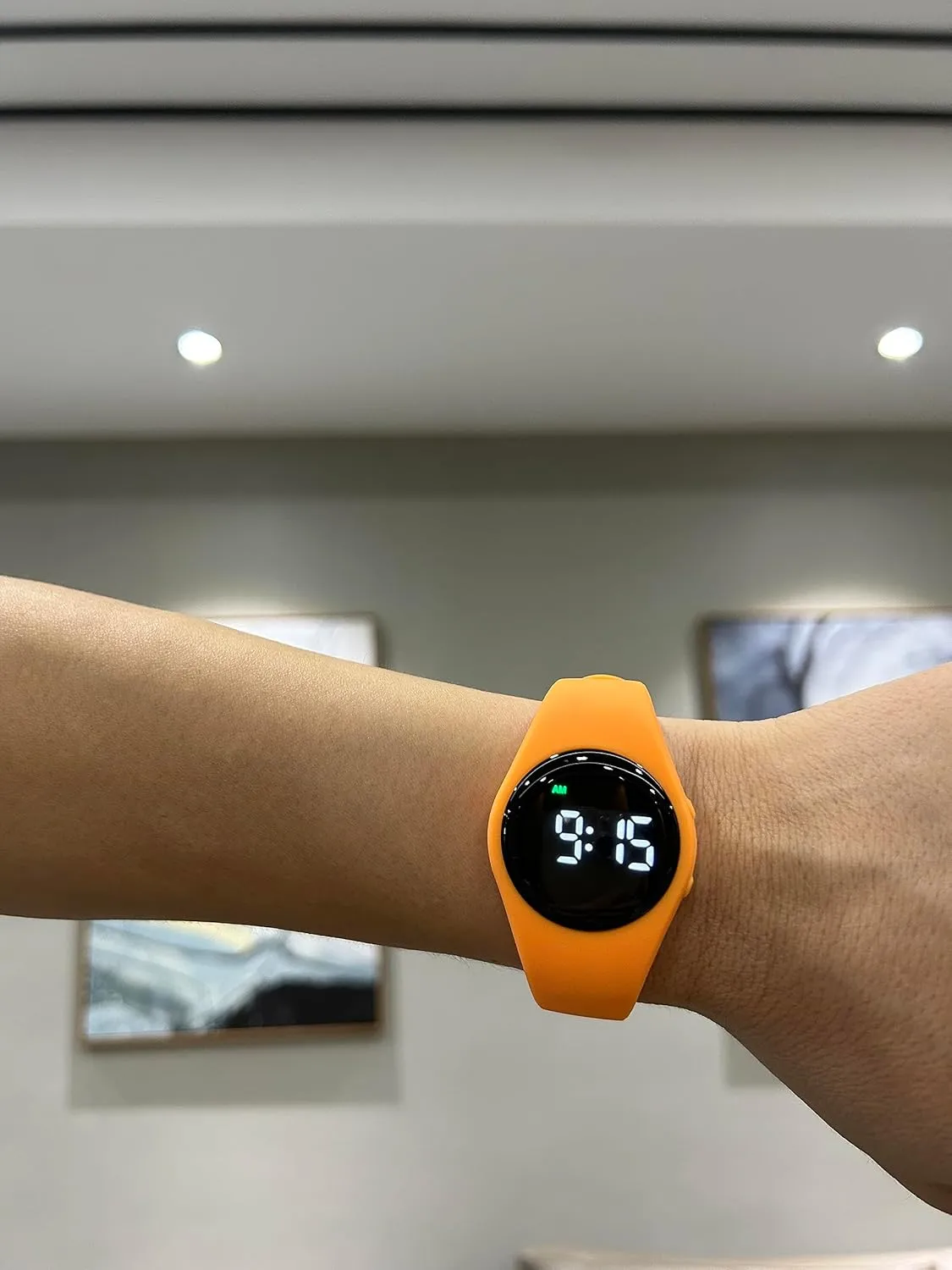 Waterproof Vibrating Alarm Watch Rechargeable 15 Alarm Reminder Watch Potty Training Watch with Lock Screen