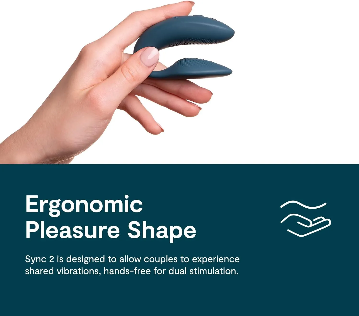 We-Vibe Sync 2 Couples Vibrator | Wearable Remote Control Vibrating Adult Sex Toy | App Controlled G Spot & Clitoral Stimulator | Dual Stimulation with 10 Speeds | Waterproof & Rechargeable | Green