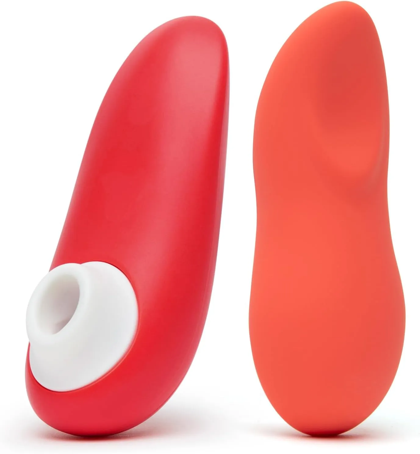 We-Vibe Touch X Coral Powerful Mini Massager Vibrator & Womanizer Starlet 2 Red Pleasure Air Clitoris Sucker - Couples Sex Toy Bundle