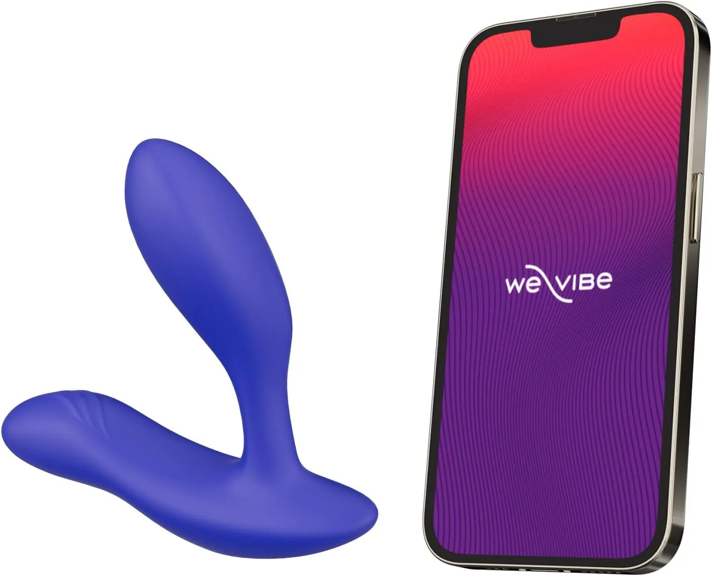 We-Vibe Vector  Vibrating Butt Plug Adult Sex Toy | Silicone Perineum & Prostate Massager Male Sex Toy | Long Distance App & Remote Control Anal Vibrator | 10 Modes Anal Plug for Couples | Blue