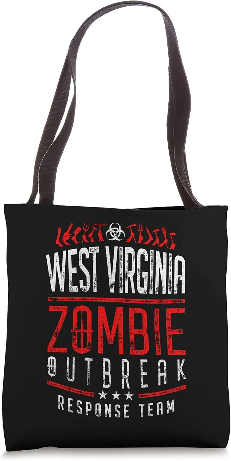 West Virginia Zombie Outbreak Response Team Halloween Tote Bag