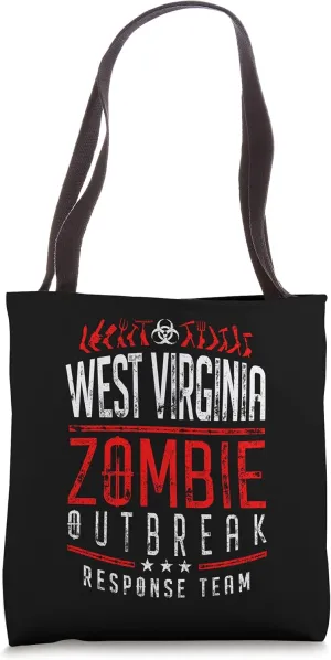 West Virginia Zombie Outbreak Response Team Halloween Tote Bag