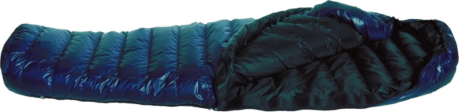 Western Mountaineering MegaLite 30 Degree Sleeping Bag Navy Blue 5FT 6IN / Left Zip