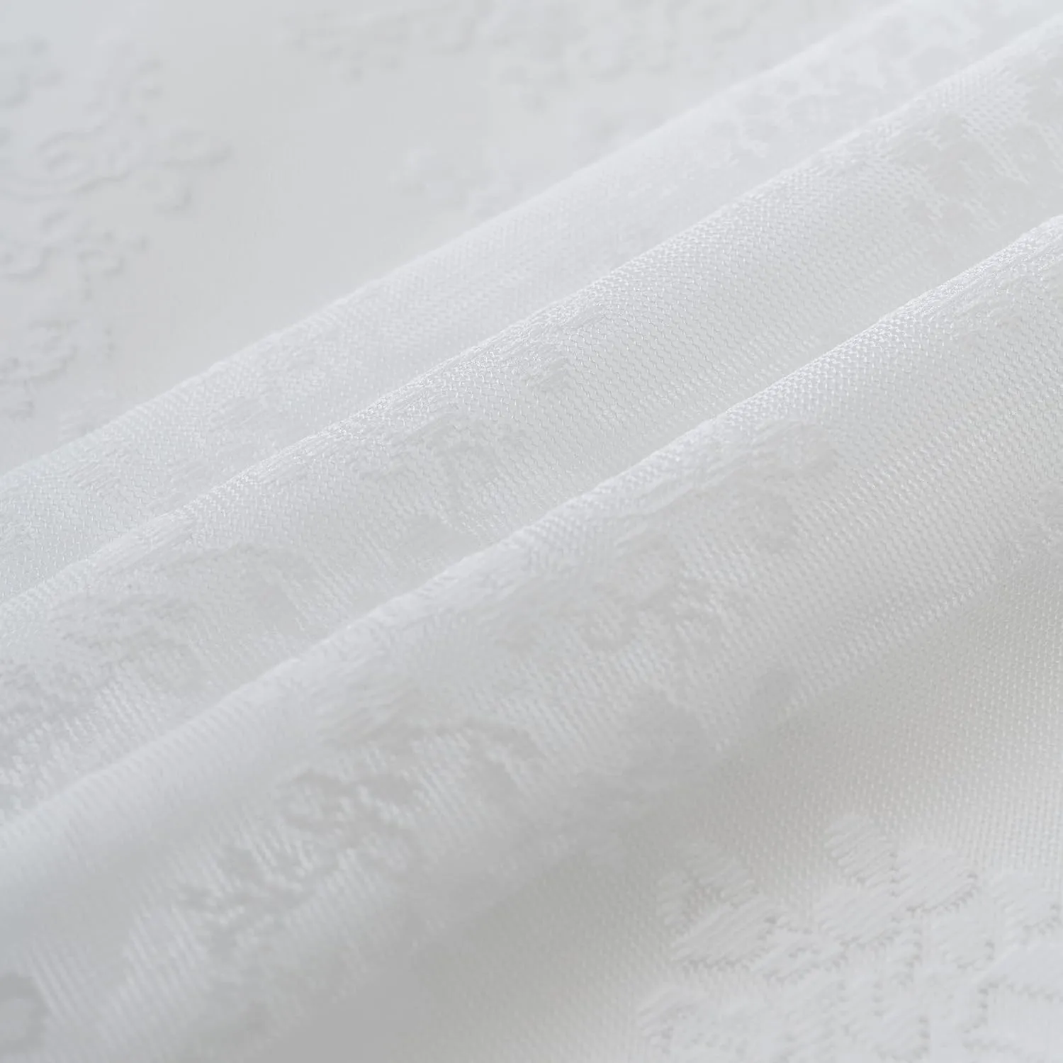 White Stall Size Shower Curtain - Country Lace Shower Curtain 36 x 72 Inch with Attach Valance, Luxury Floral Small RV Narrow Shower Curtain for Bathroom Half Size 36 x 72 Inch