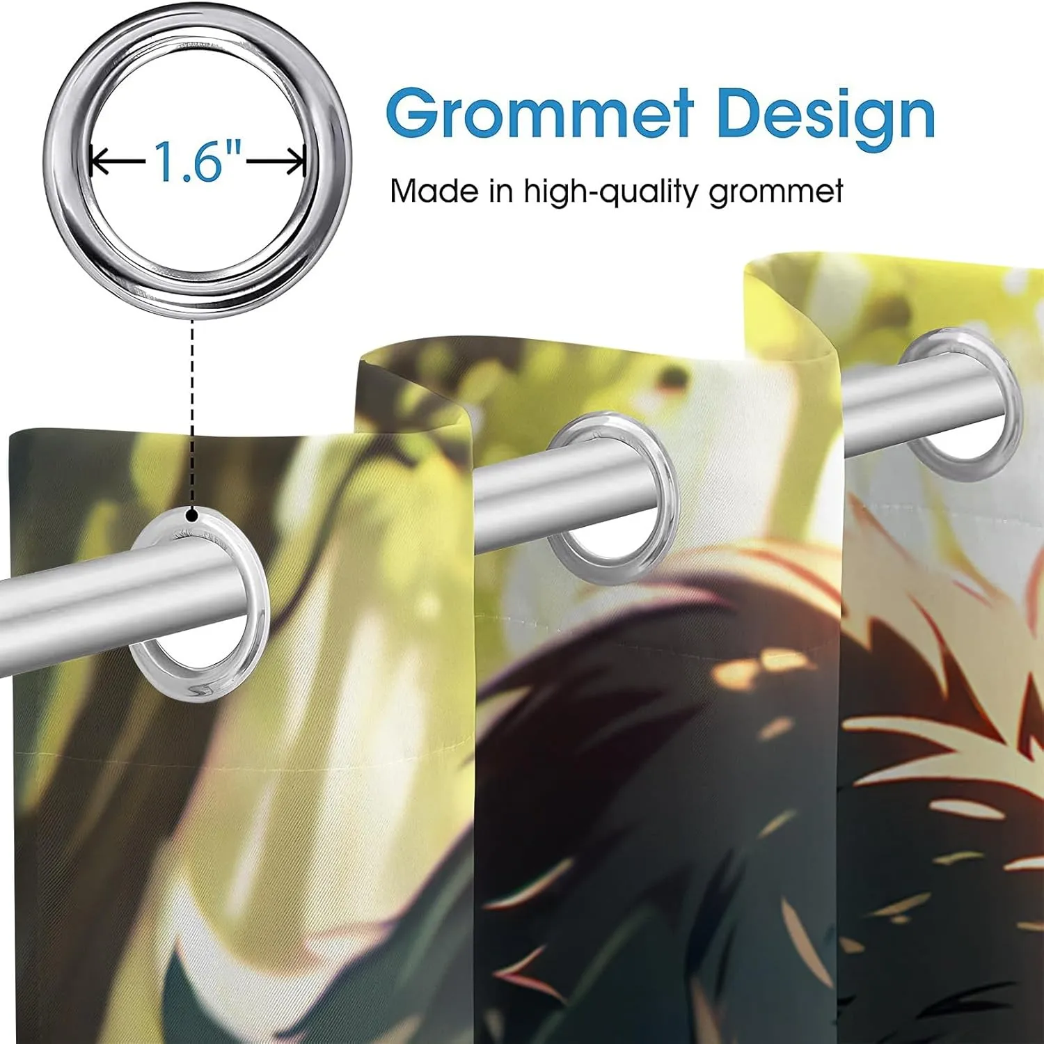 Window Curtain Panels Cartoon Wear Resistant 42" W x 54" L Jungle Running Wolf 2 Panel Sets Blackout Protect Privacy Thermal Insulated with Grommet Drapes for Living Room Bedroom