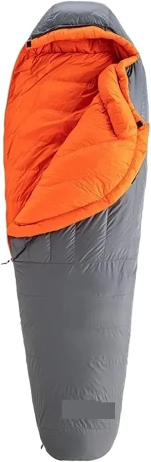 Winter Goose Down Mummy Sleeping Bag -4℃ to -15℃ Comfort Temperature, 800FP Insulation for Cold Weather Camping