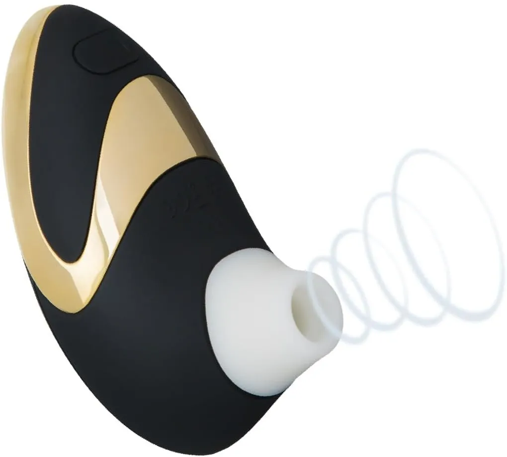 Womanizer W500 Clitoris Vibrator Adult Toy | Vibrating Clitoral Stimulator with 12 Suction Speeds | Waterproof Clit Sucker Personal Massagers | Sucking Adult Sex Toys for Women & Couples| Black Gold