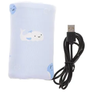 Yardwe USB Portable Bottle Warmer Sleeve for Breastmilk Practical Insulated Heating Bag for Travel Long Lasting Heat Preservation for Newborns and Boy Girl Safe and Convenient