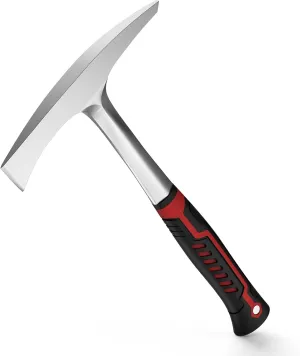 YESWELDER Welding/Chipping Hammer, 28oz Slag Removal Tool with carbon, Steel Construction & Shock Reduction Grip, Welder Hammer, Welding Chipping Hammer, Welders Chipping Hamme