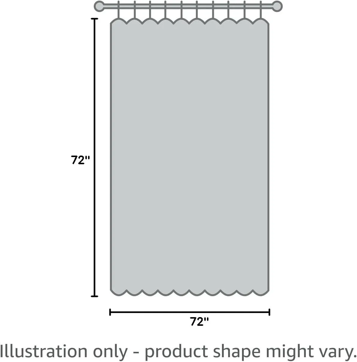 YJ YANJUN Sage Green Shower Curtain for Bathroom, Rustic Floral Lace Sheer Shower Curtain with Attached Valance, Scalloped Edge Elegant Sage Shower Curtain, 72 x 72 Inch, Sage Green
