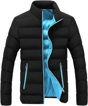 Ymosrh Men's Big and Tall Jackets Lightweight Packable Down Alternative Jacket Puffer Winter Coat Jacket, M-6XL