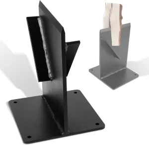 Yoursme Firewood Kindling Splitter Wood Splitter Log Splitting Wedge Manual Kindling Log Splitter Wedge, Hand Sturdy Firewood Cutter, Splits Firewood Safely and Easily, Black