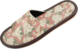 Yuiboo Tropical White Florals Men Women Spa Shower Slippers Washable Dorm Home Slides for Home Home Indoor