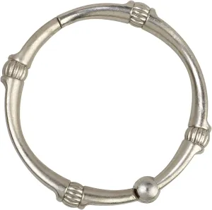 Zenna Home NeverRust Rustproof Decorative Shower Rings, Brushed Nickel – Set of 12, Durable, Smooth-Glide Rings for Shower Curtains and Liners, Elegant and Corrosion-Resistant